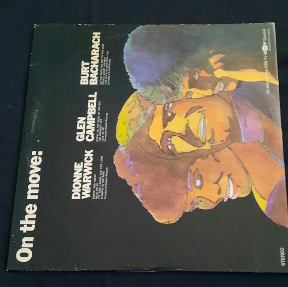 On The Move: Dionne Warwick, Glen Campbell, Burt Bacharach, Vinyl LP, 1969 - Picture 3 of 8